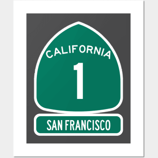 PACIFIC COAST Highway 1 California Sign San Francisco Posters and Art